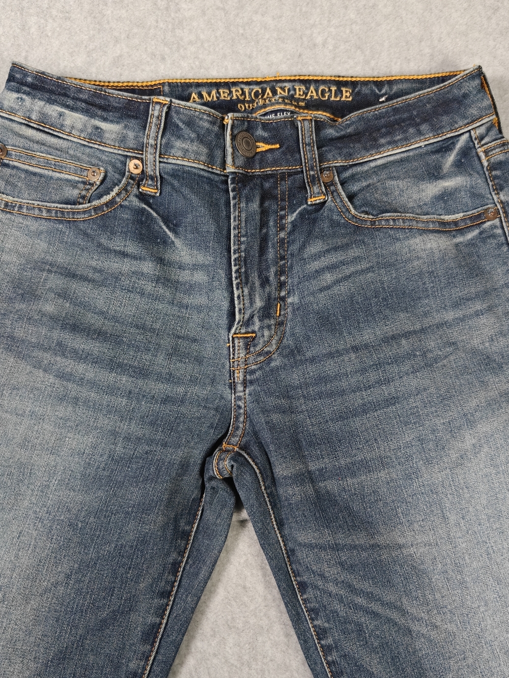 American Eagle Men's Blue Slim Straight Jeans - Picture 2 of 6